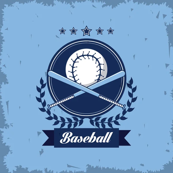 Baseball championship kaart — Stockvector