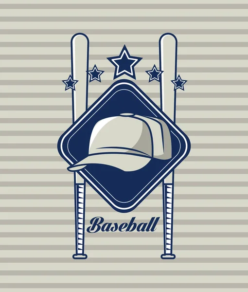 Baseball championship kaart — Stockvector