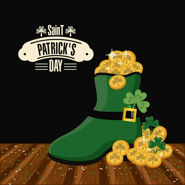 Tageskarte Saint Patricks — Stockvektor