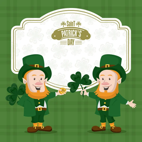 Carte de jour Saint patricks — Image vectorielle