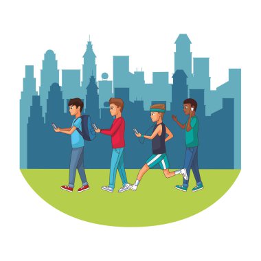 Genç adam çizgi filmi