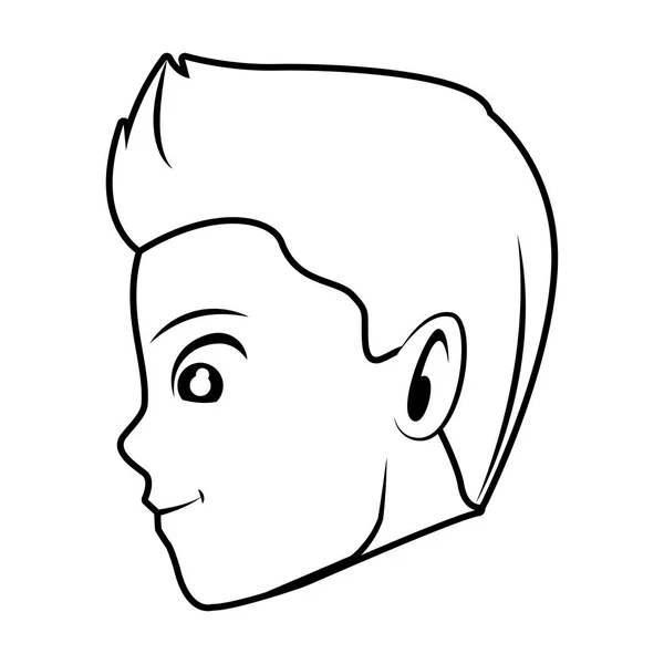 Hombre joven de dibujos animados — Vector de stock