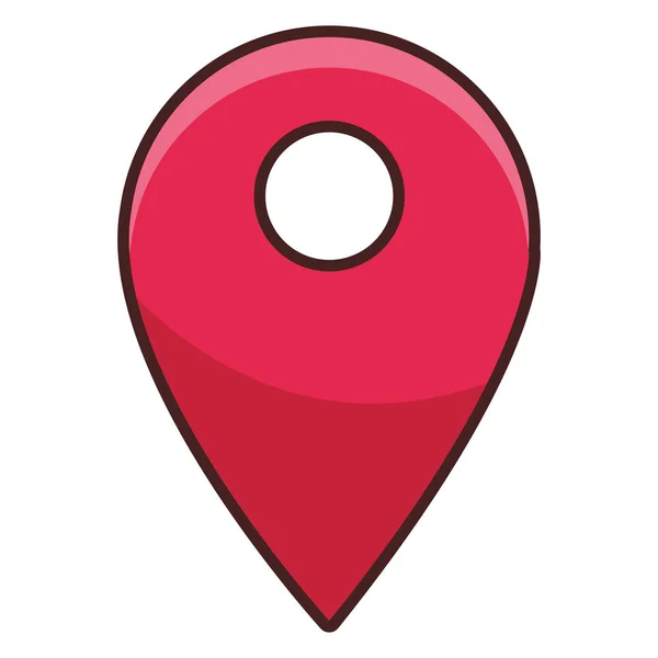 GPS lokalizacja kreskówka — Wektor stockowy