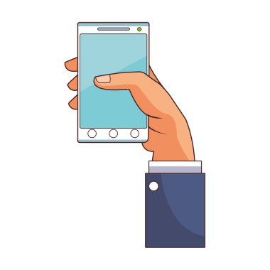 teknoloji smartphone çizgi film