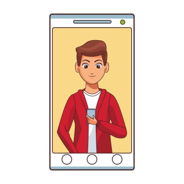 Genç adam çizgi filmi