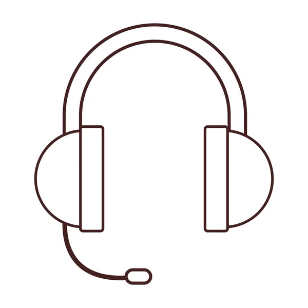 Música auriculares dibujos animados — Vector de stock