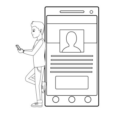 Genç adam çizgi filmi