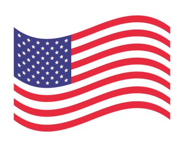 Amerikan bayrağı çizgi film