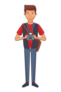 haber gazeteci vücut çizgi film