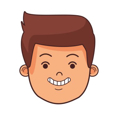 Adamın yüzü karikatür