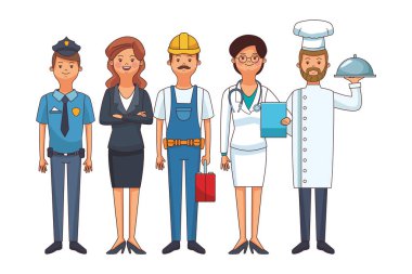 meslek ve meslek avatarları