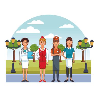 kadınların meslek ve meslek avatarları