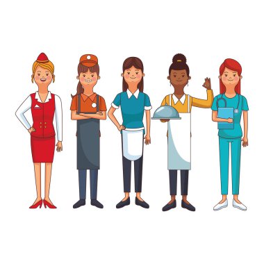 kadınların meslek ve meslek avatarları