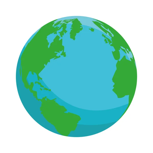 Globe isolated icon — Stock Vector