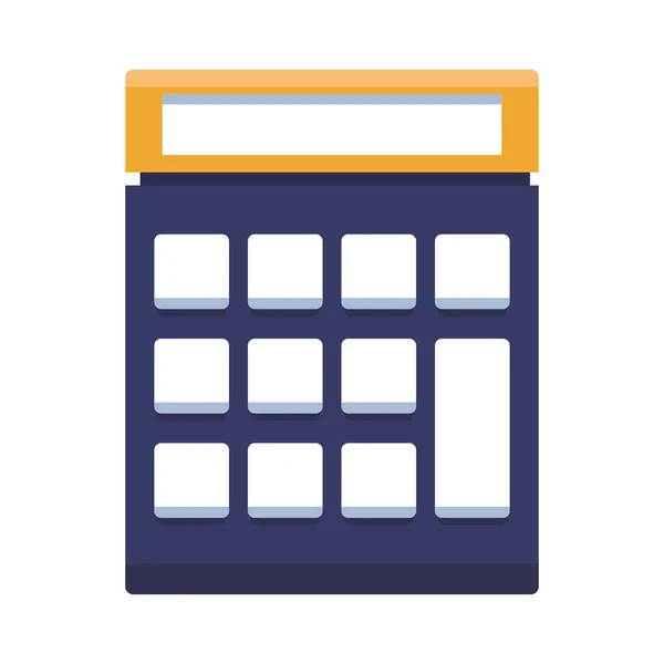 Calculadora icono aislado — Vector de stock