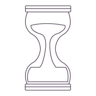 kum saati izole simgesi