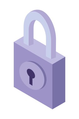 izole asma kilit simgesi