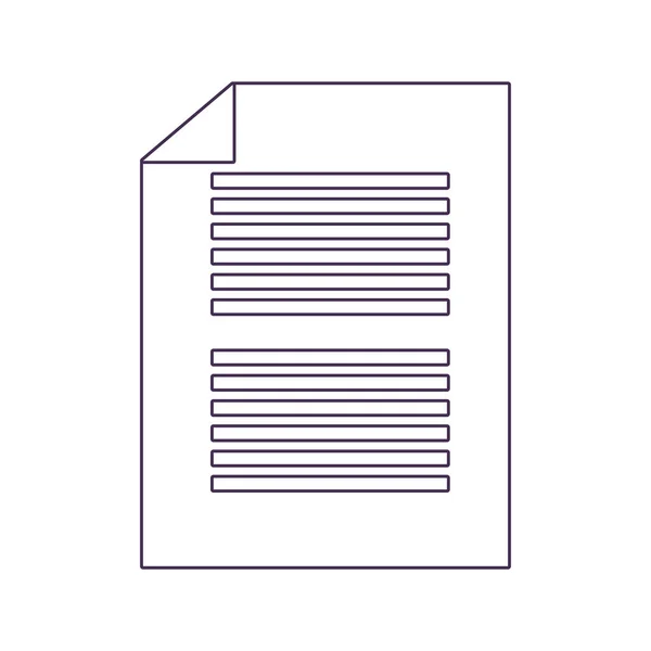 Document icône isolée — Image vectorielle