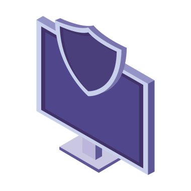 Bilgisayar Bilişim Güvenlik sembolü ile