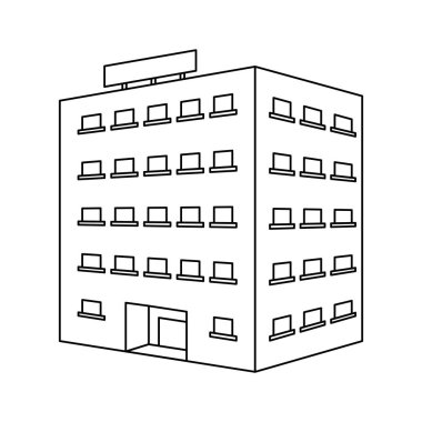 İş gayrimenkul siyah ve beyaz kurma