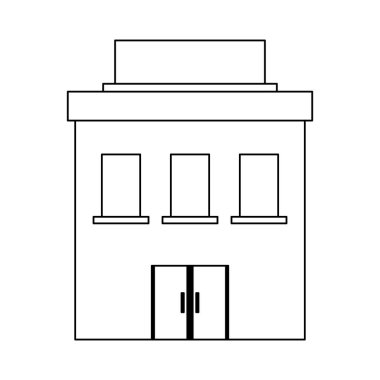 İş gayrimenkul siyah ve beyaz kurma