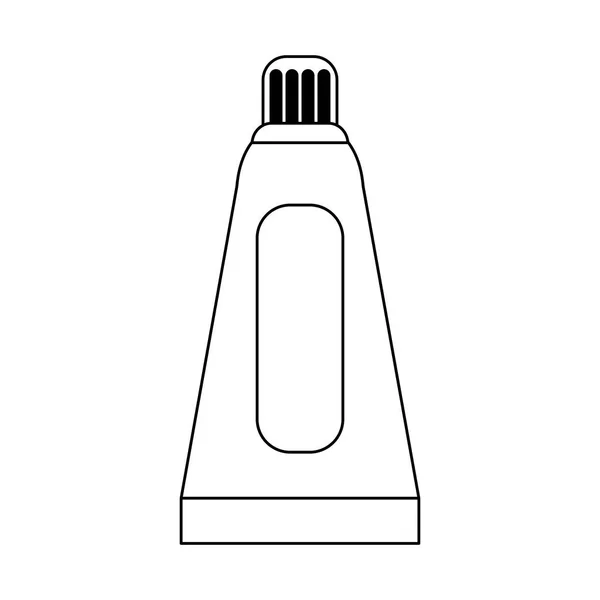 Farbe Ölflaschensymbol schwarz-weiß — Stockvektor