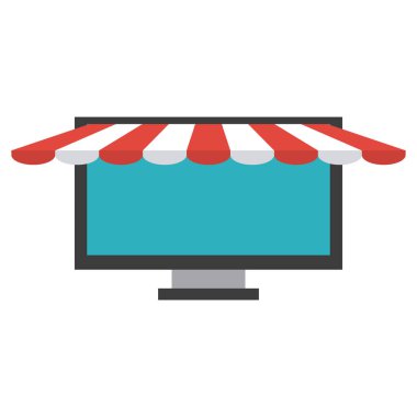Online mağaza bilgisayar simgesi