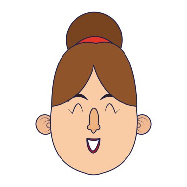 yüz gülümseyen kadın