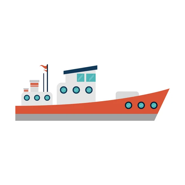 Zee schip boot — Stockvector