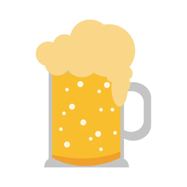 Koud bier beker — Stockvector