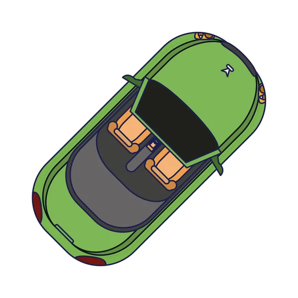 Sportwagen-Topview — Stockvektor