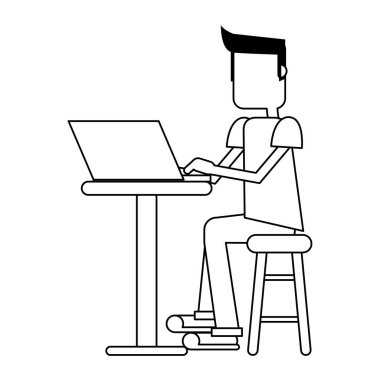 bilgisayar ile öğrenci