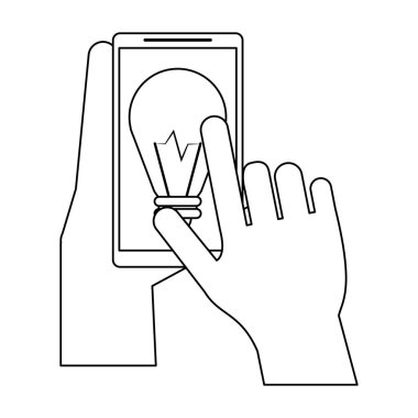 büyük fikir Smartphone kullanarak ele