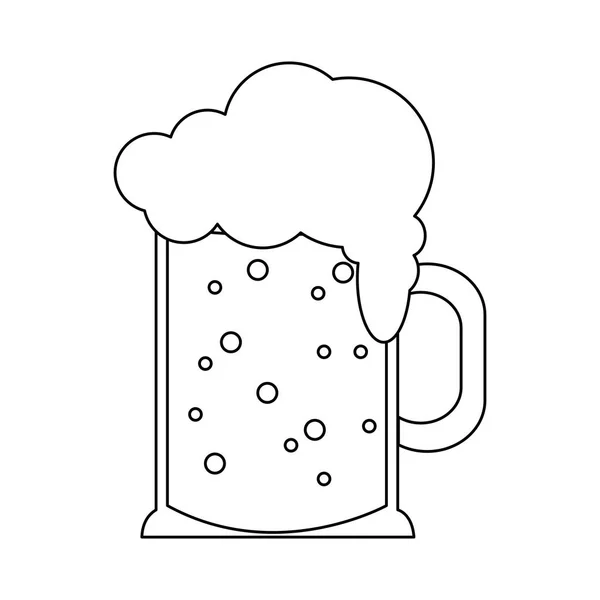 Zimne piwo cup — Wektor stockowy