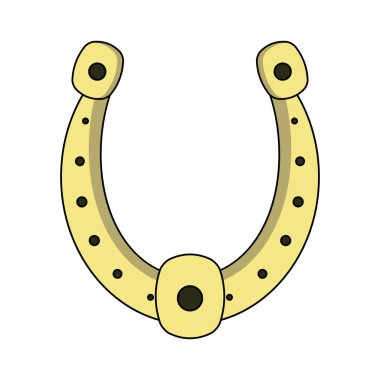 At nalı şanslı sembolü izole