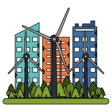 Bina ve rüzgar türbinleri