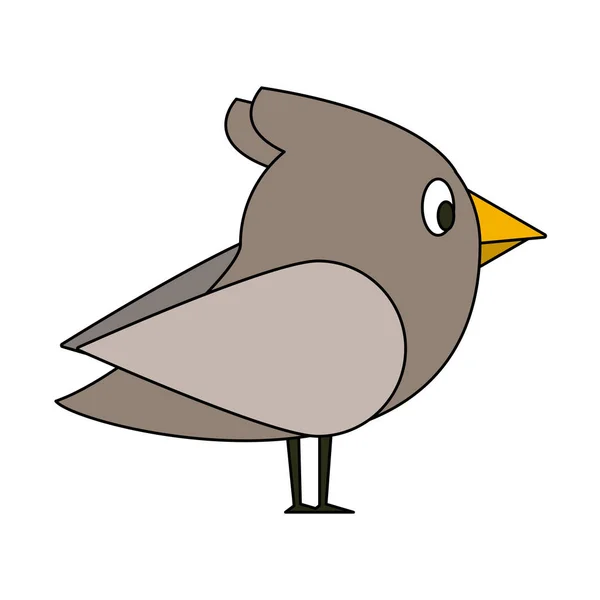 Uccello carino cartoni animati — Vettoriale Stock