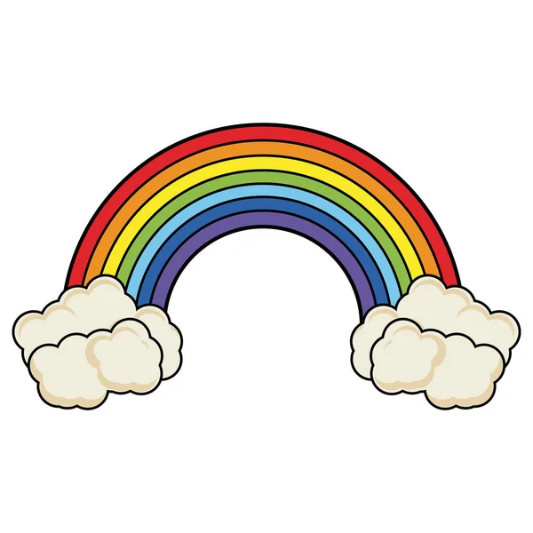 雲の虹 — ストックベクタ
