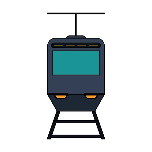 Tranvia openbaar vervoer — Stockvector