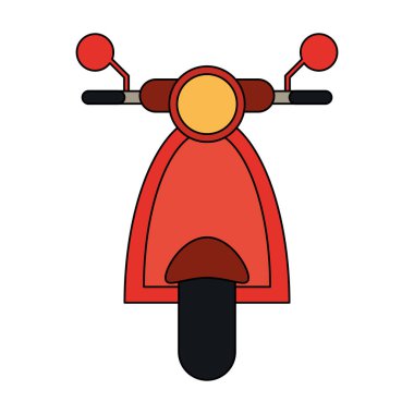 Scooter motosiklet frontview