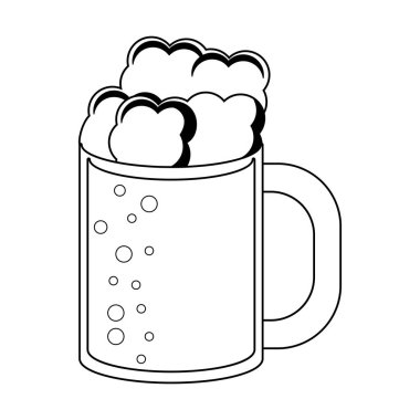 Bira Kupası sembol siyah ve beyaz