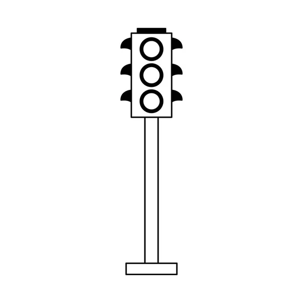 Ampel Symbol Isoliert Vektor Illustration Grafik Design — Stockvektor
