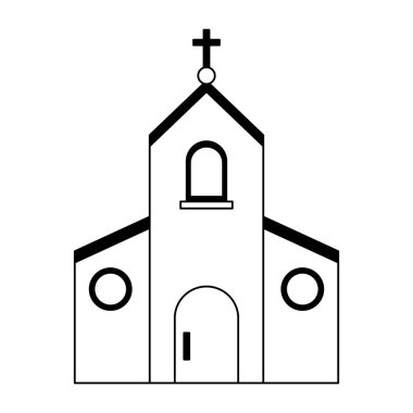 Katolik Kilisesi sembol siyah ve beyaz