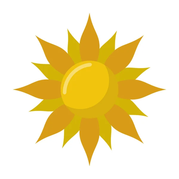 Symbole de dessin animé soleil — Image vectorielle