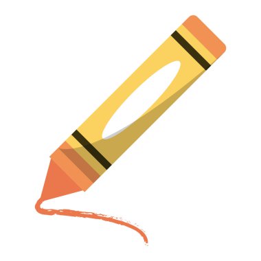 İzole Crayol renk kalem