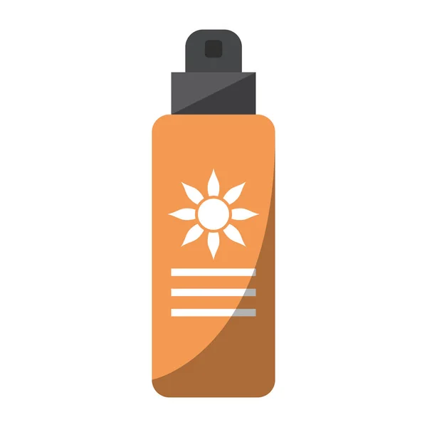 Sun bronzer bottle — Stock Vector
