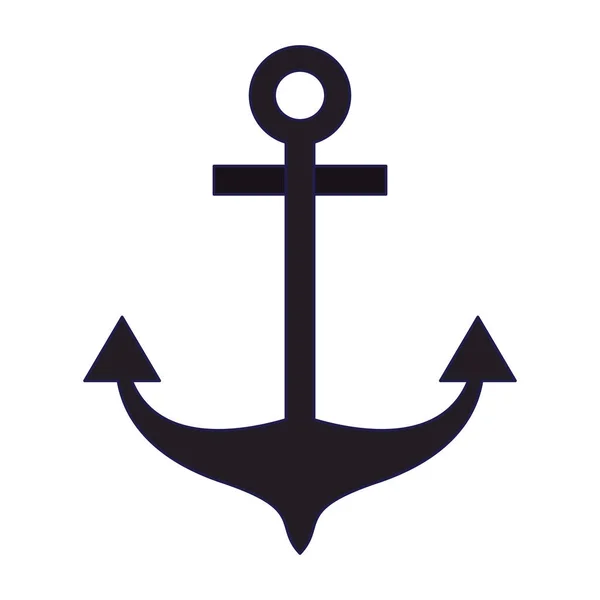 Mořské symbolu kotvy — Stockový vektor