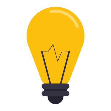 Ampul ışık büyük fikir sembolü