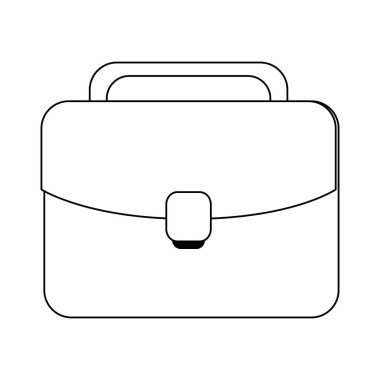 İş evrak çantası izole simge vektör çizim grafik tasarım