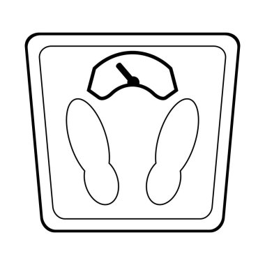 vücut ölçek denge TOPVIEW siyah ve beyaz